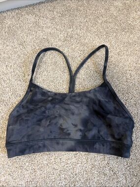 Tie-Dye Black Racerback Sports Bralette - Women Intimates